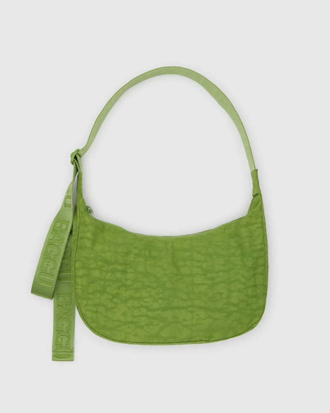 Green Juice Medium Nylon Crescent Baggu Bag