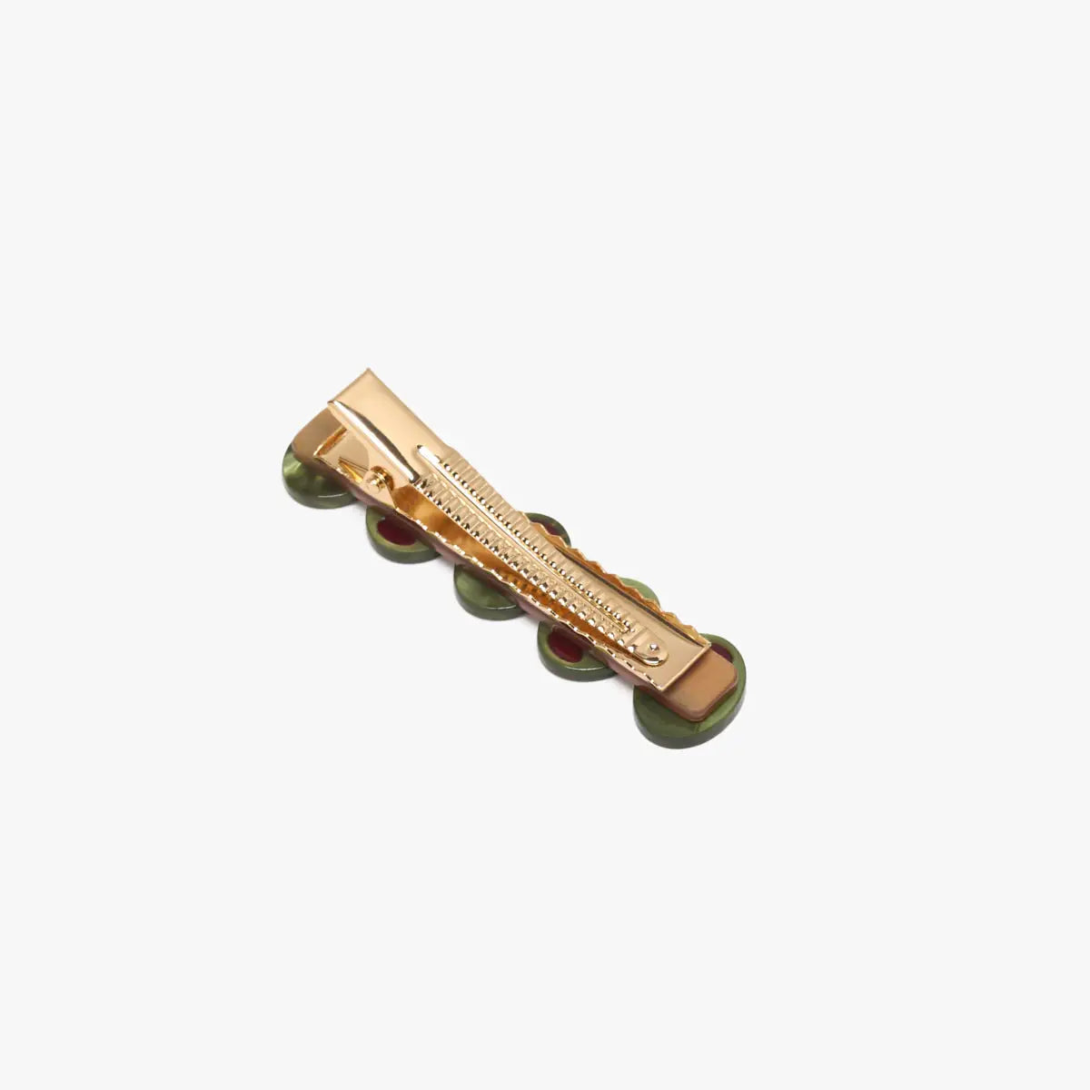 Green Olive Sparkly Cocktail Alligator Clip
