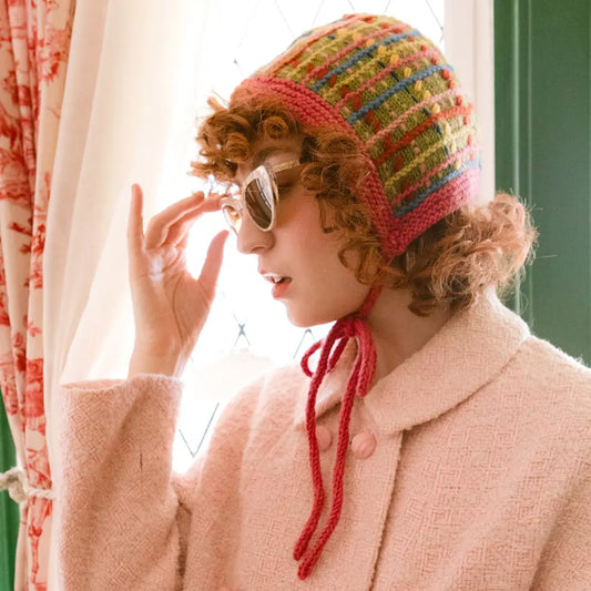 Green Tate Plaid Bonnet by French Knot