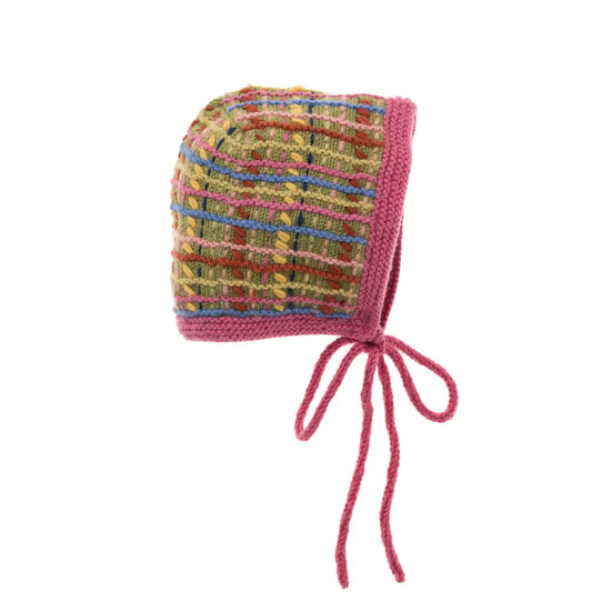 Green Tate Plaid Bonnet by French Knot