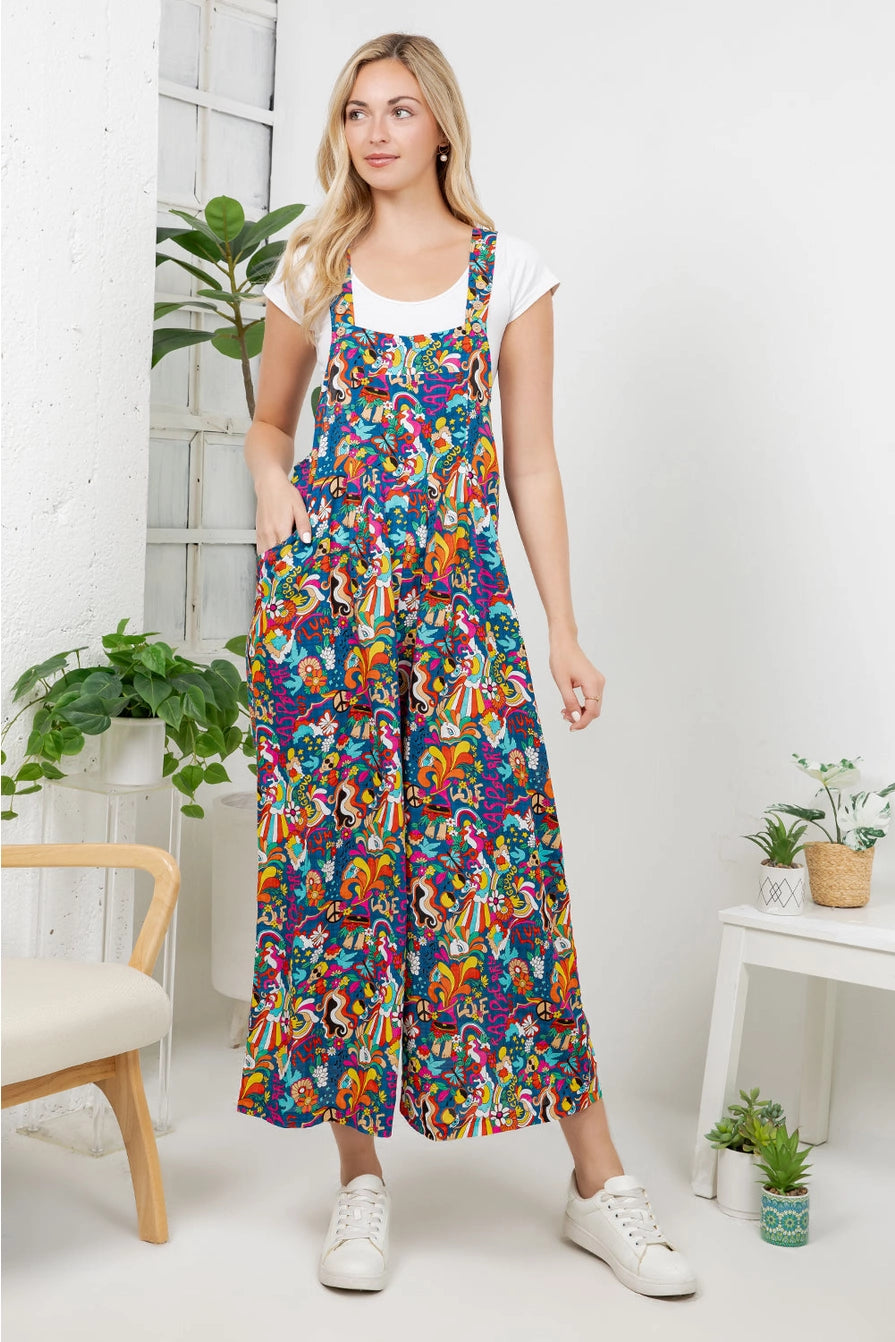 Groovy Peace Lightweight Overalls