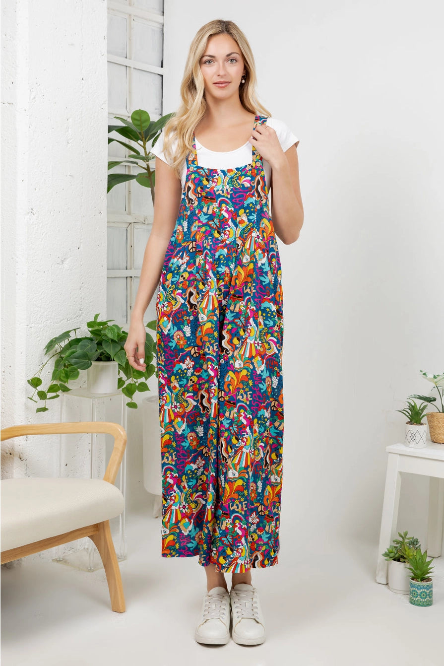 Groovy Peace Lightweight Overalls