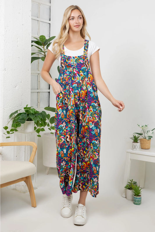 Groovy Peace Lightweight Overalls