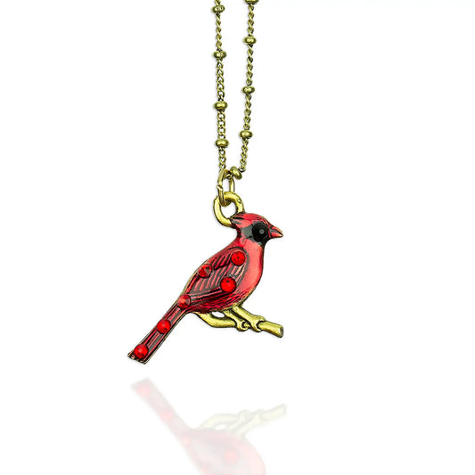 Halia Crystal Cardinal Necklace