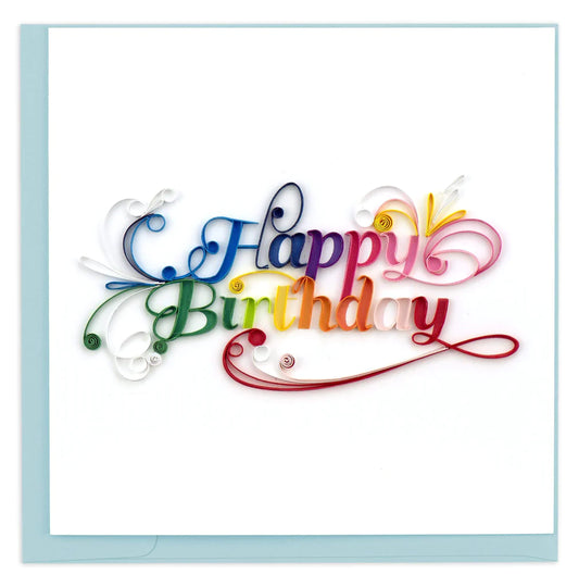 Happy Birthday Quilled Card