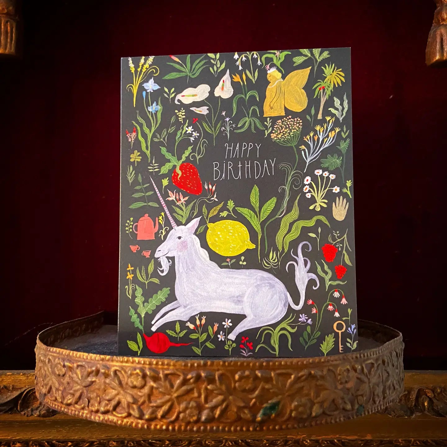 Happy Birthday Unicorn Greeting Card