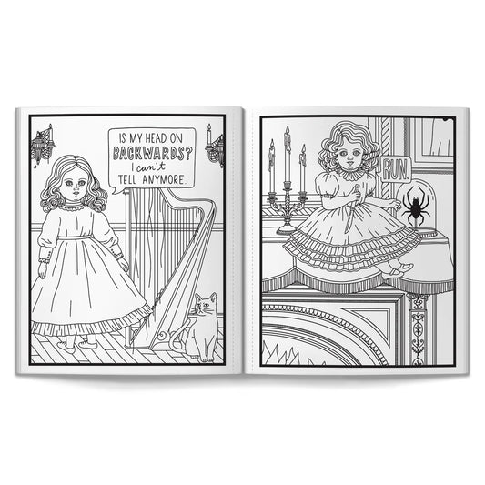 Haunted Dolls Coloring Book