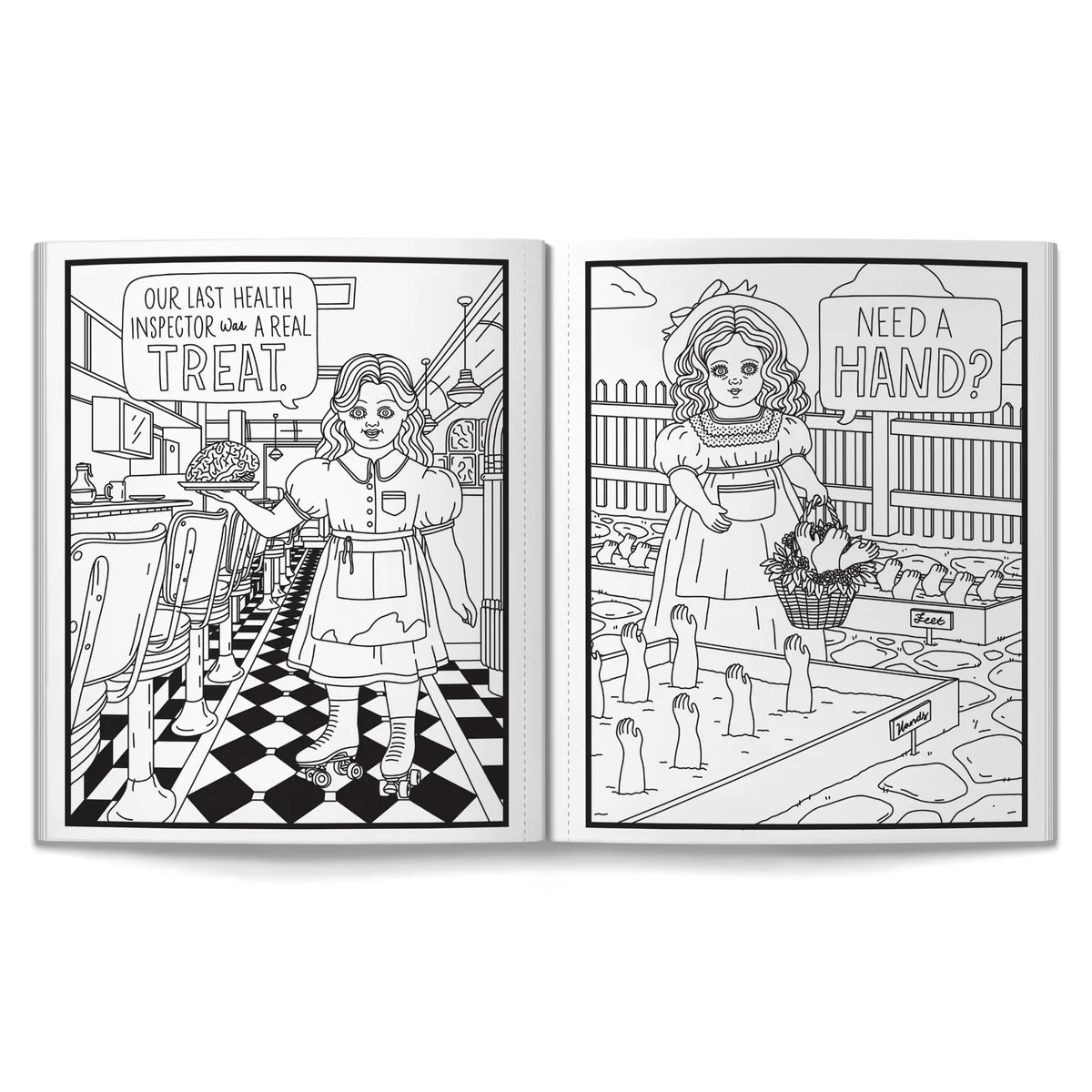 Haunted Dolls Coloring Book