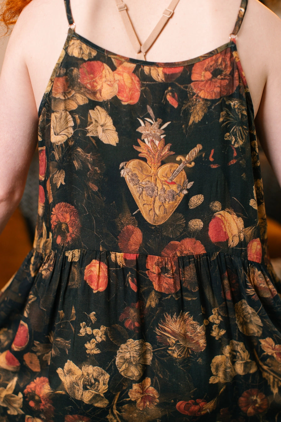 Heart of Gold Bohéme  Maxi Slip Dress