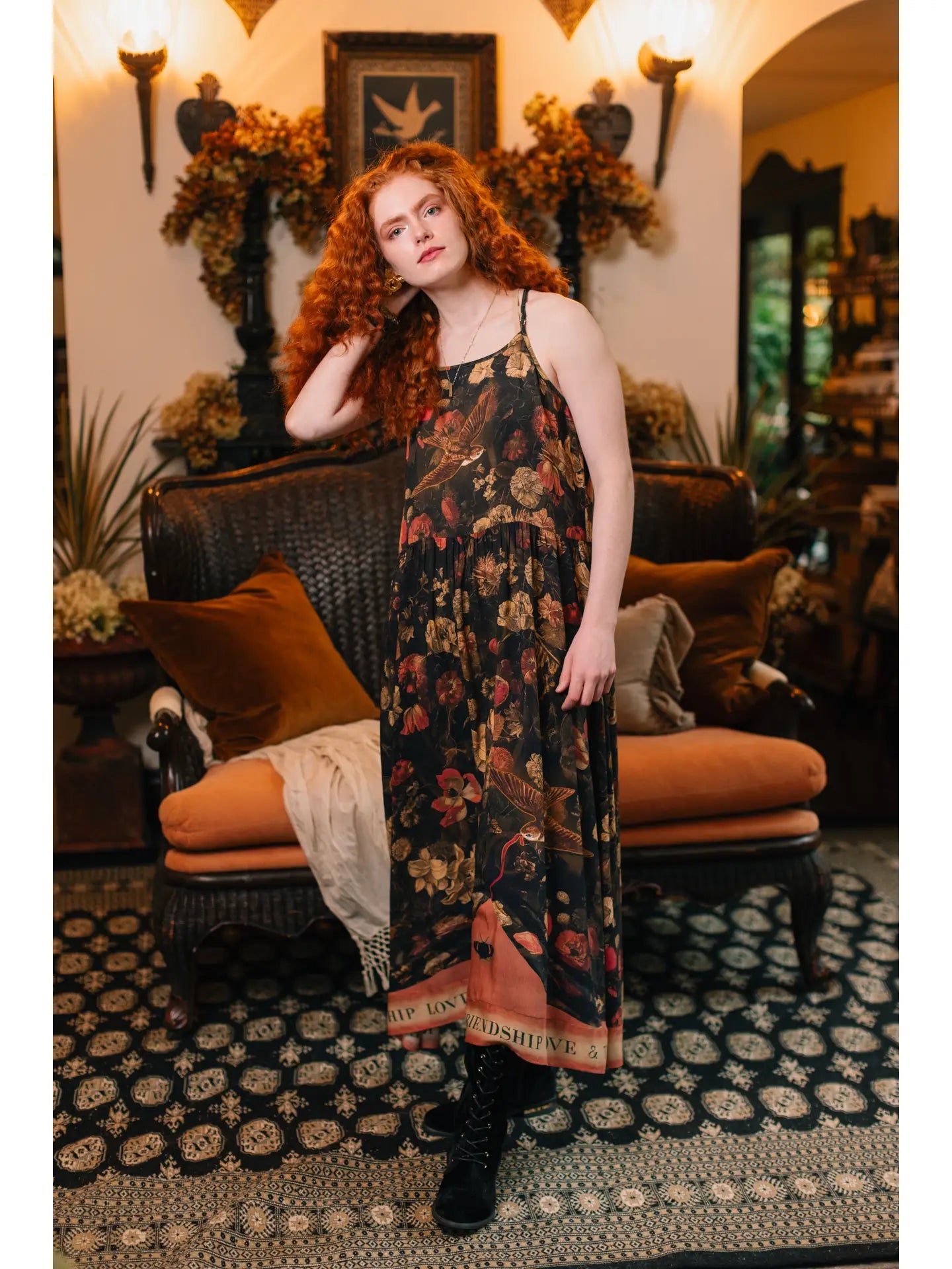 Heart of Gold Bohéme  Maxi Slip Dress