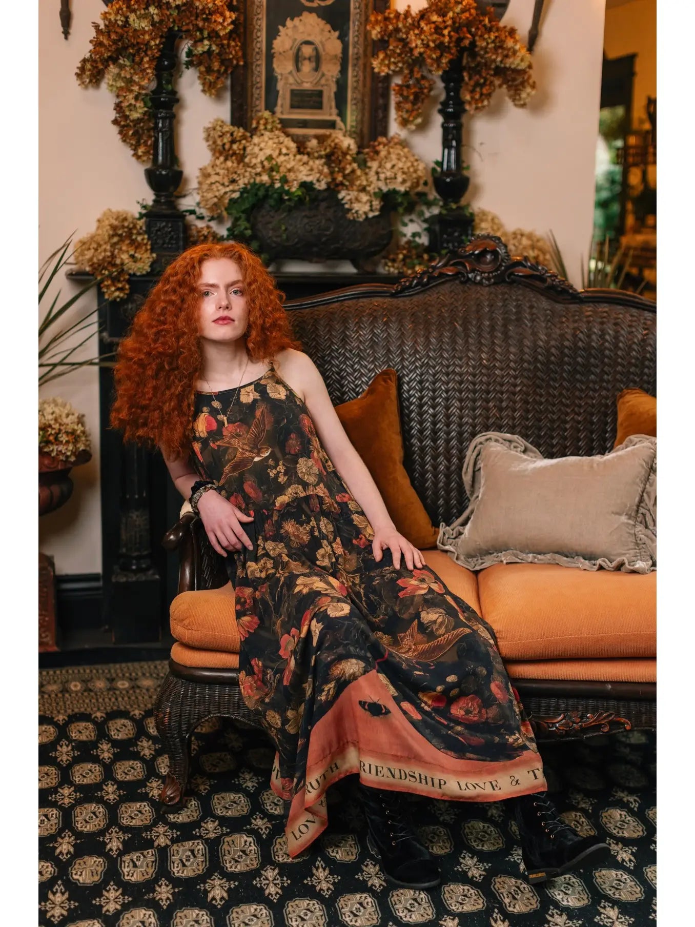 Heart of Gold Bohéme  Maxi Slip Dress