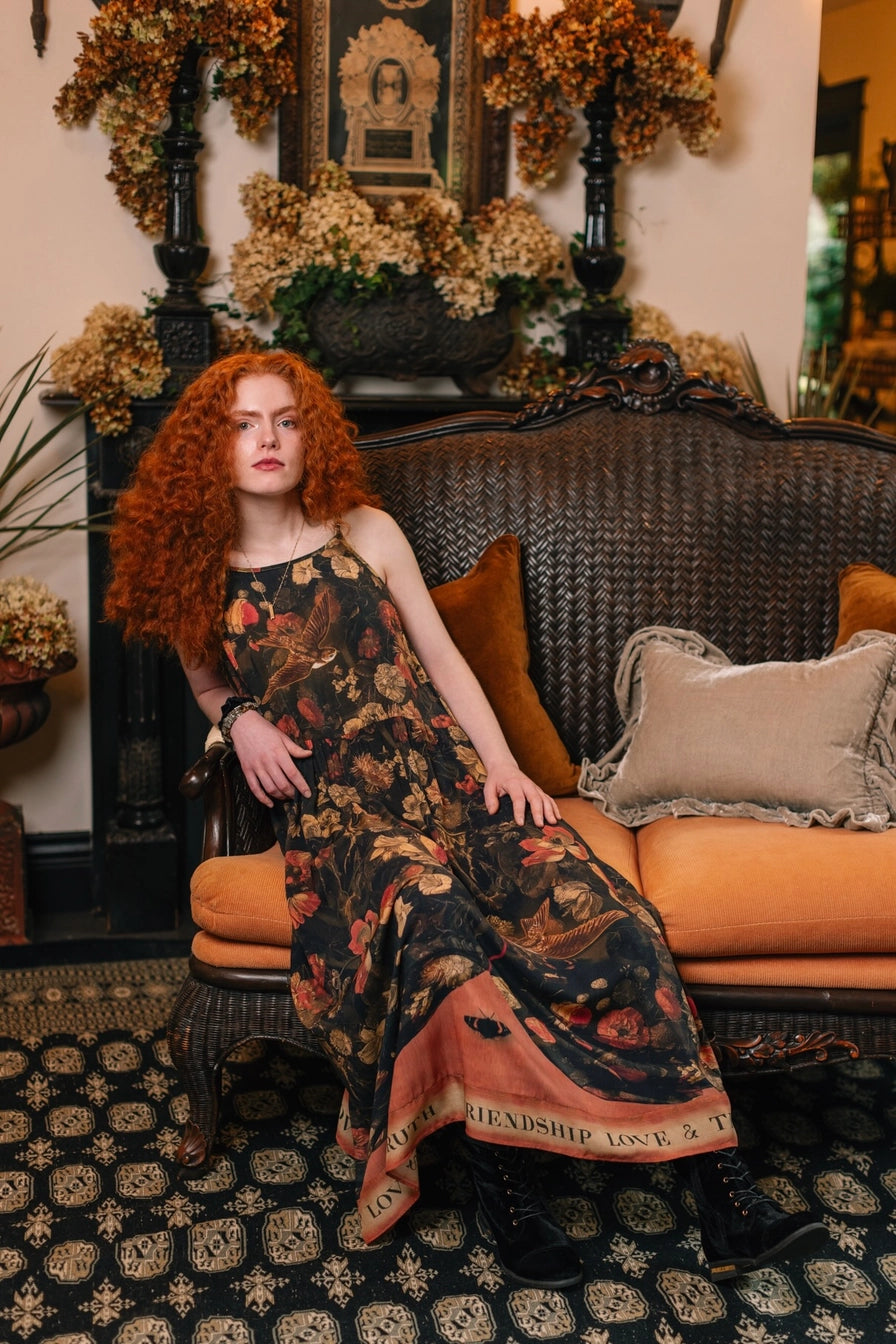 Heart of Gold Bohéme  Maxi Slip Dress