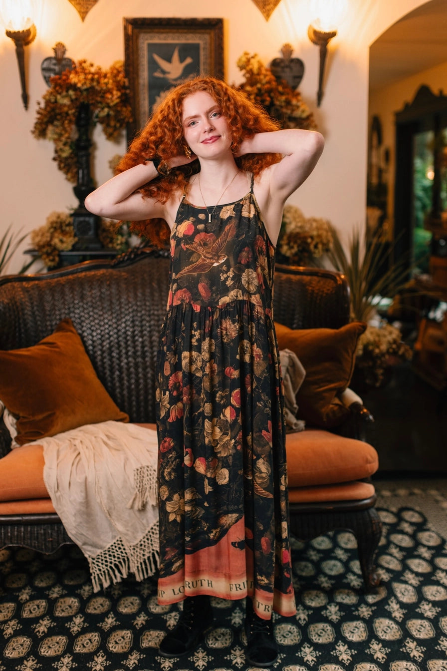 Heart of Gold Bohéme  Maxi Slip Dress