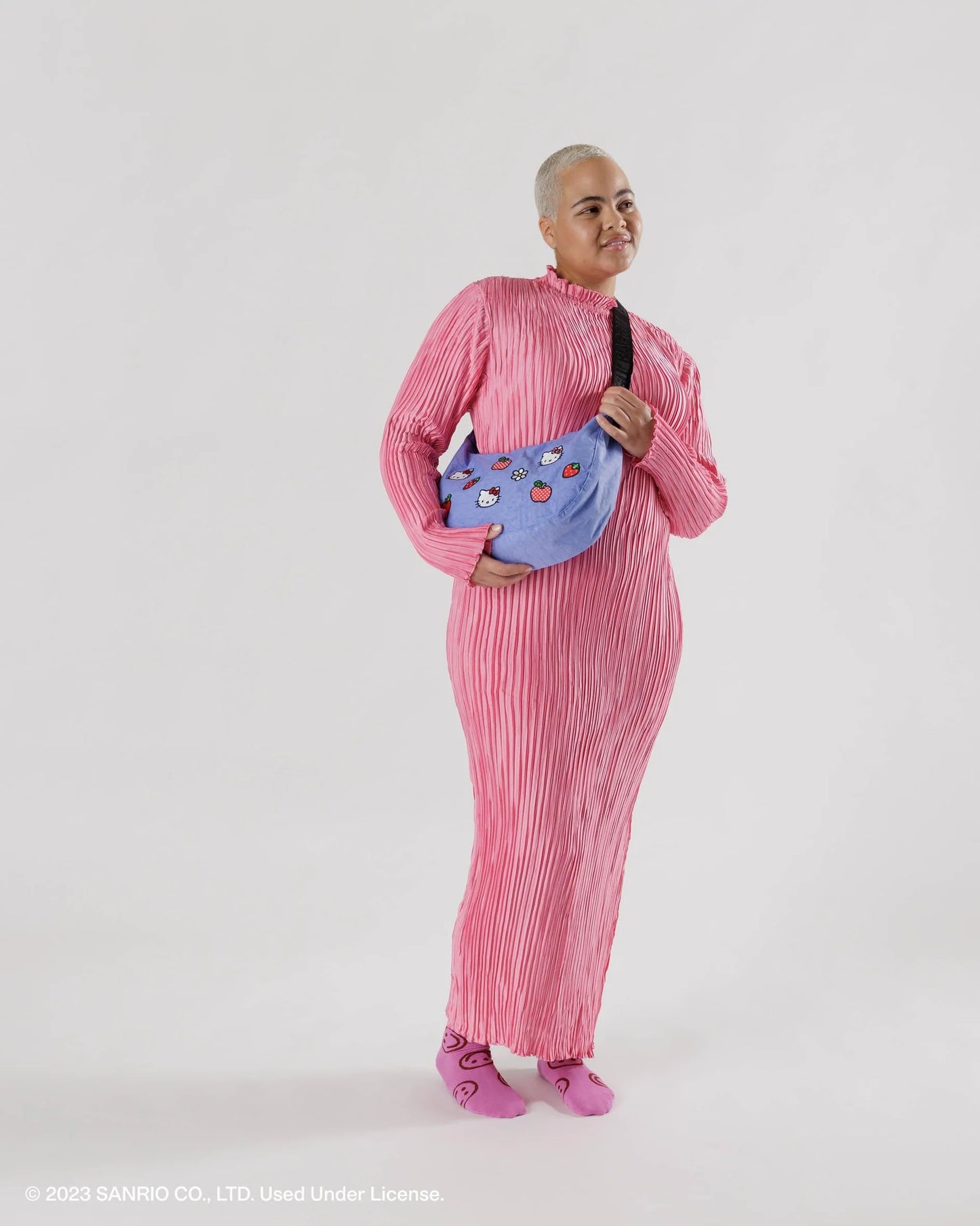 Hello Kitty Medium Nylon Crescent Bag