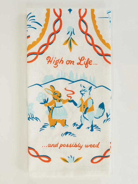 High On Life...And Possibly Weed Dish Towel