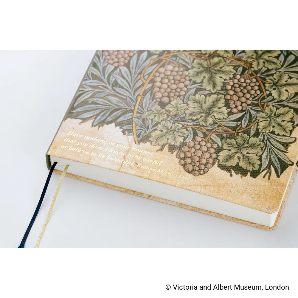 Hobonichi 2027 Planner / Hon A5 V&A Series / Vine