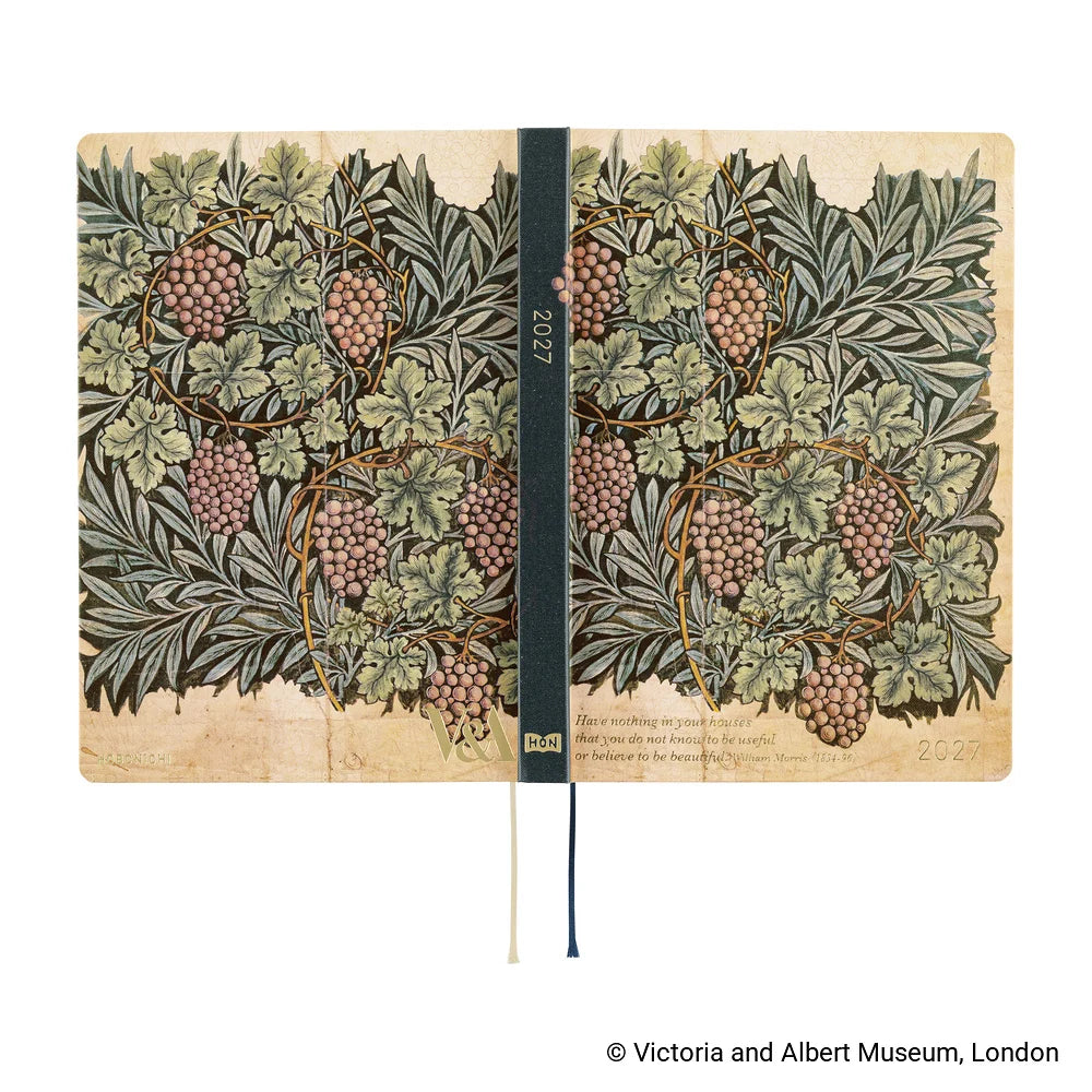 Hobonichi 2027 Planner / Hon A5 V&A Series / Vine