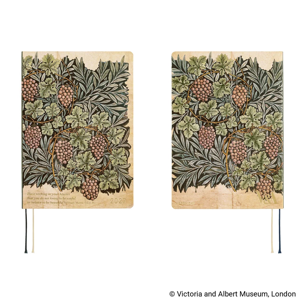 Hobonichi 2027 Planner / Hon A5 V&A Series / Vine