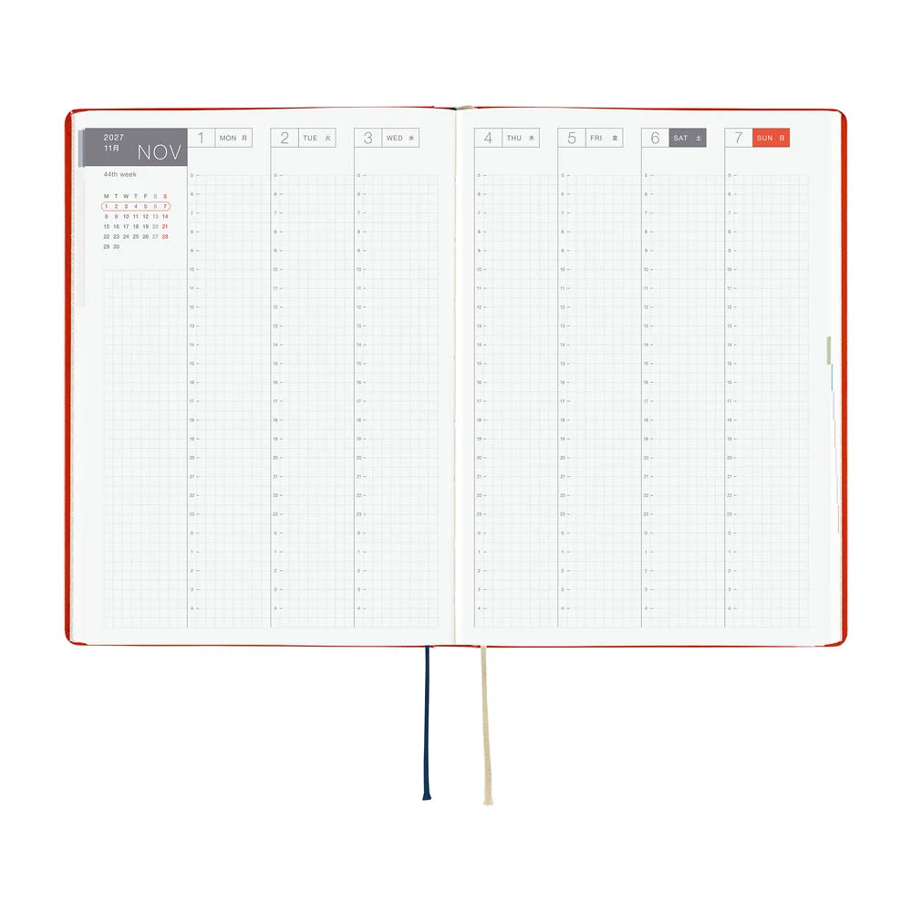 Hobonichi 2027 Planner / Hon A5 Yumi Kitagishi