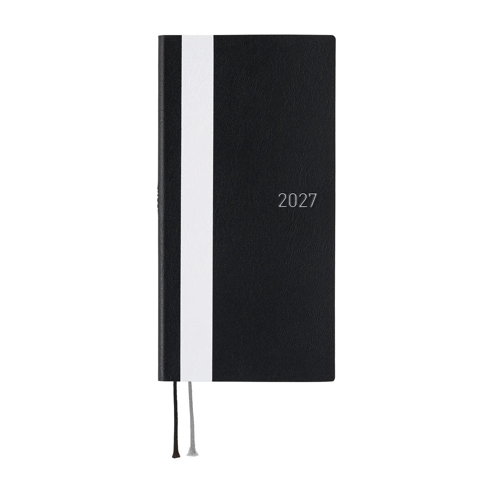 Hobonichi 2027 Planner / Weeks Black White Line