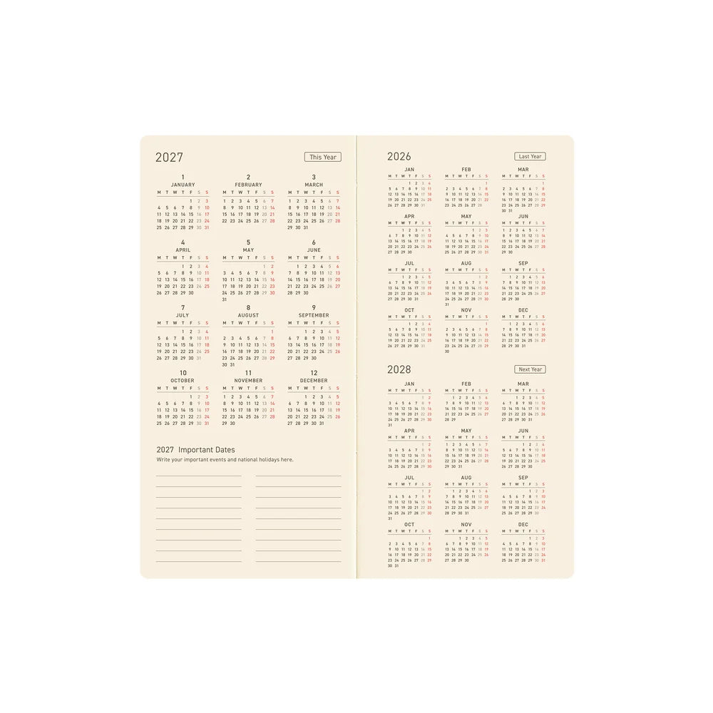 Hobonichi 2027 Planner / Weeks / Once, in Spring Akiko Miyakoshi