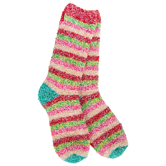 Holiday Multi Stripe Crew Socks