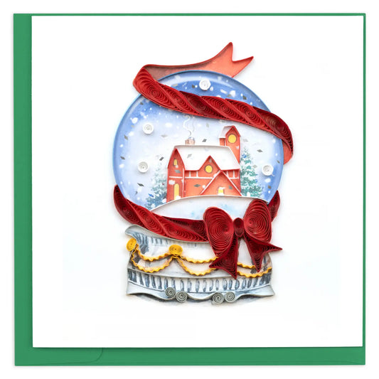 Holiday Snow Globe Quilling Card