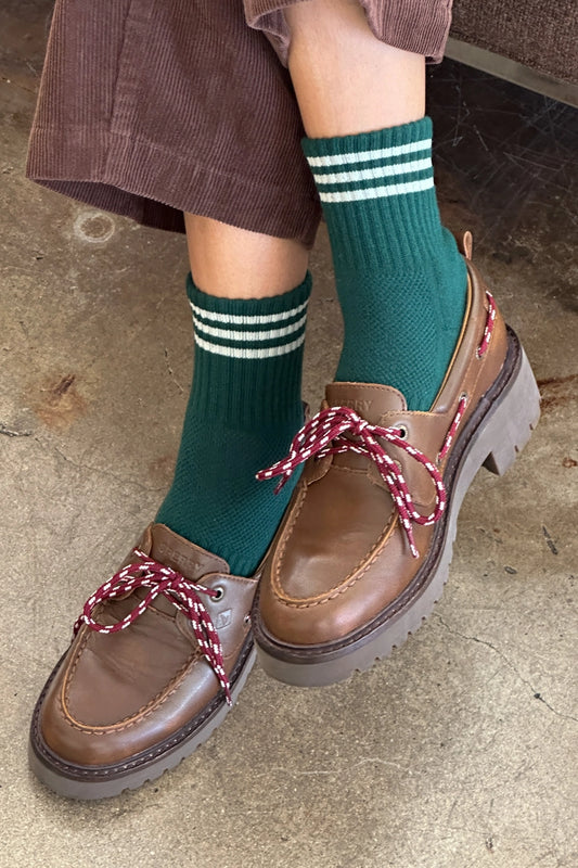 Hunter Green Girlfriend Socks by Le Bon Shoppe