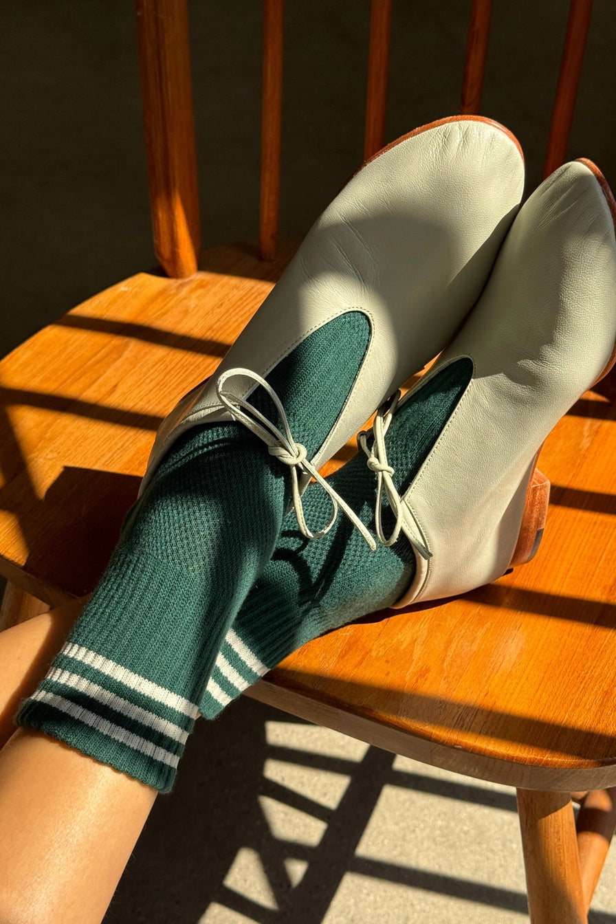 Hunter Green Girlfriend Socks by Le Bon Shoppe