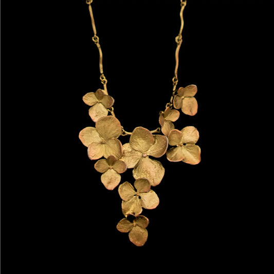 Hydrangea Contour Necklace by Michael Michaud