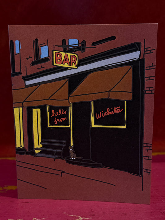 Wichita Dive Bar Greeting Card