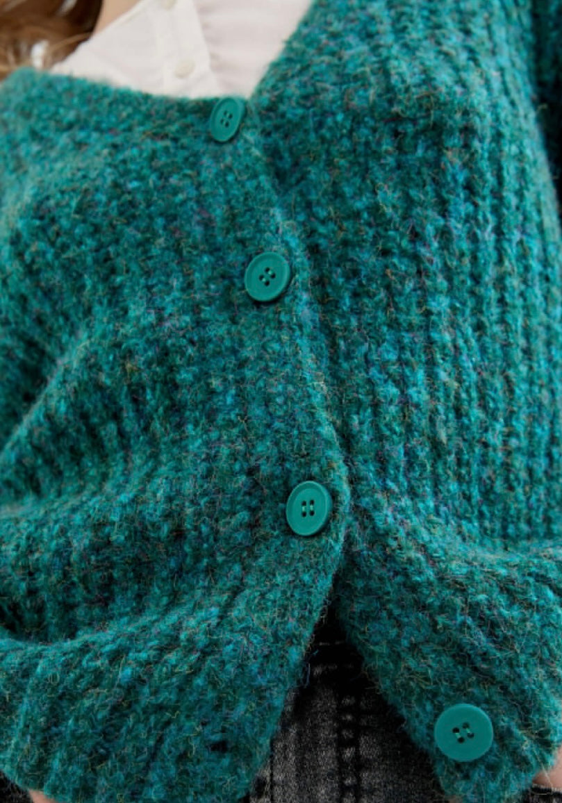 Emerald Thick Knit Cardigan
