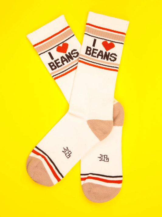 I ❤️ Beans Gym Crew Socks