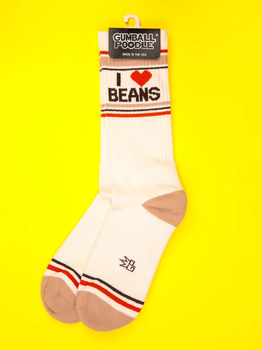 I ❤️ Beans Gym Crew Socks