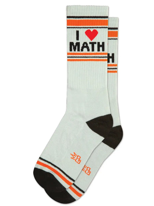 I ❤️ Math Gym Crew Socks