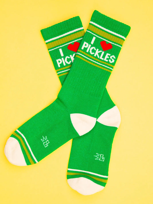 I ❤️ Pickles Gym Crew Socks