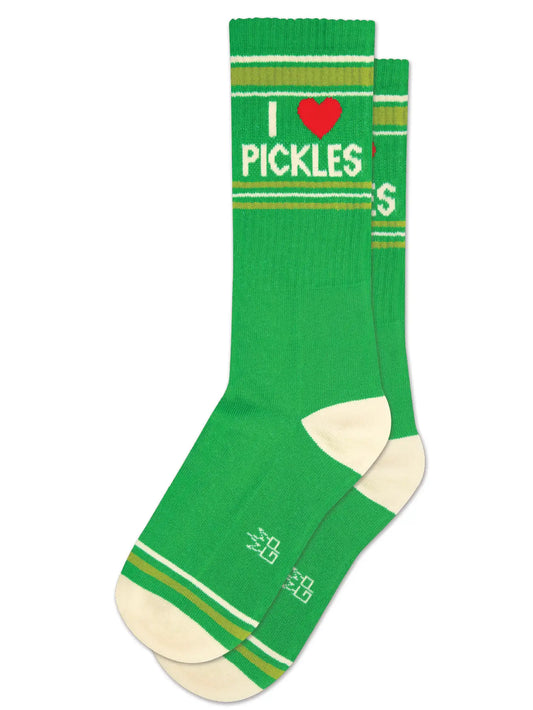 I ❤️ Pickles Gym Crew Socks