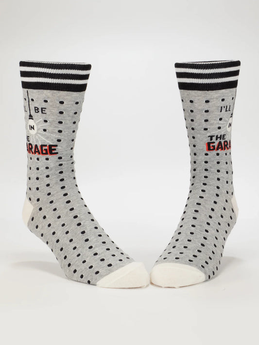 I'll Be In The Garage M-Crew Socks