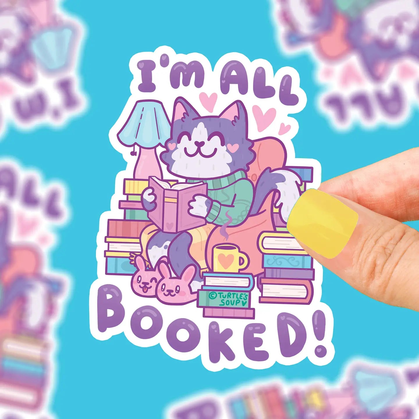 I'm All Booked Up Sticker