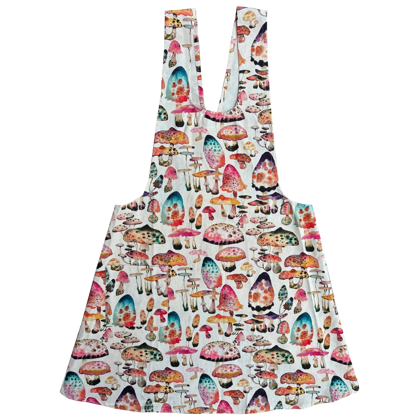 Inky Shrooms Pinafore Apron by Betsy St. Clair