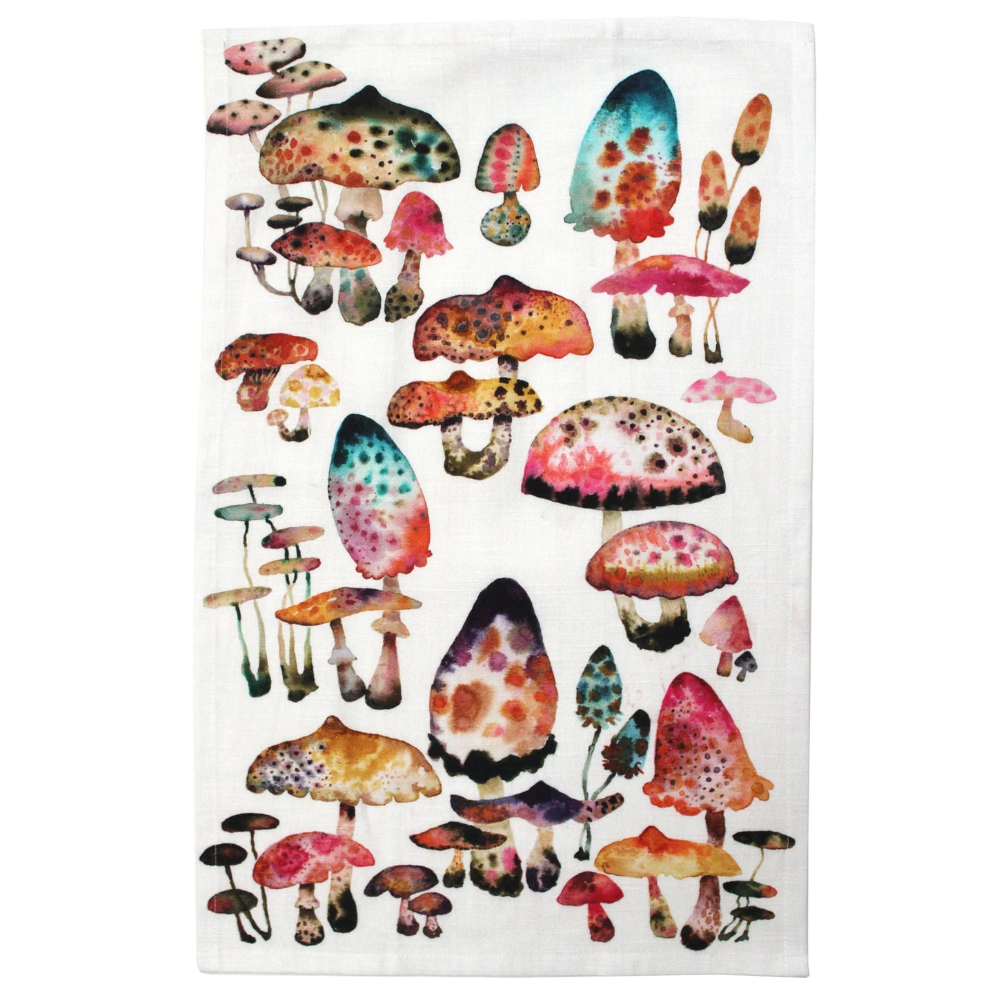 Inky Shrooms Tea Towel by Betsy St. Clair