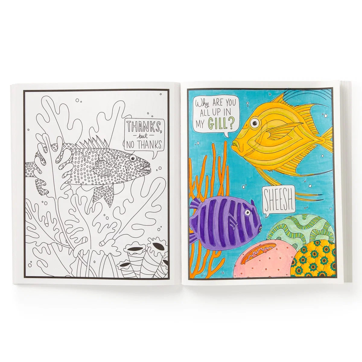 Judgy Fish Coloring Book
