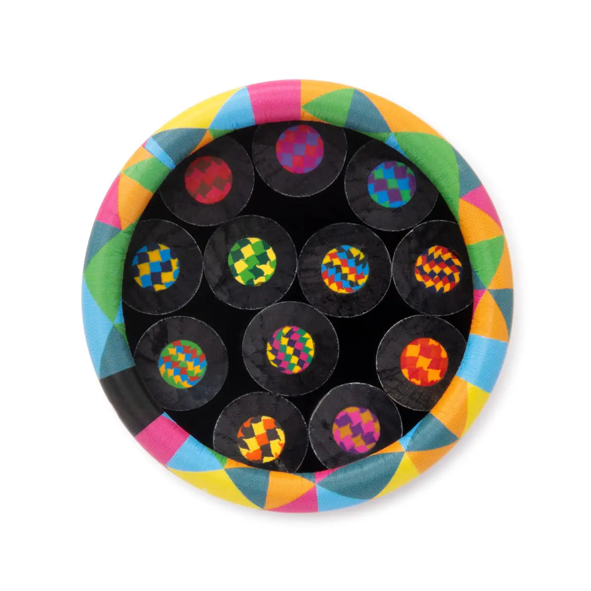 Kaleidoscope Multi-Colored Pencil Tube