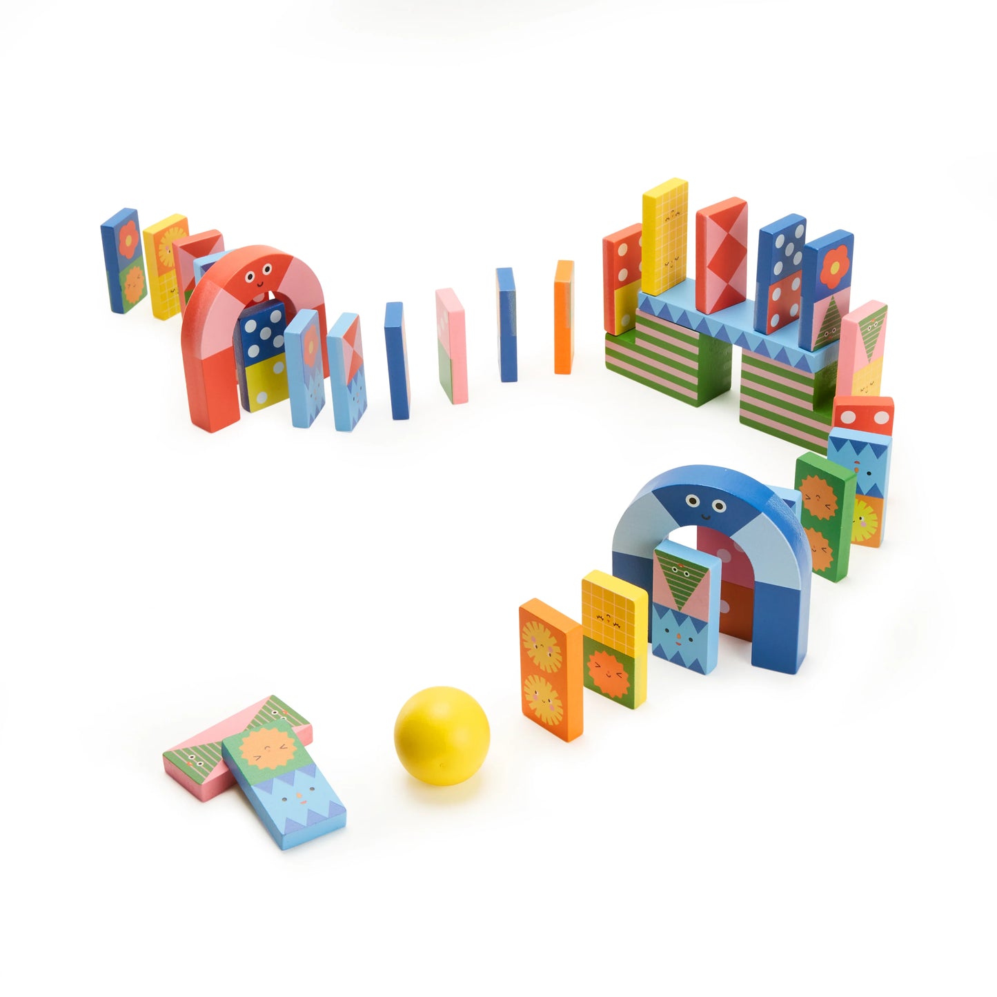 Kidoki Topple Twist Dominoes by Kikkerland