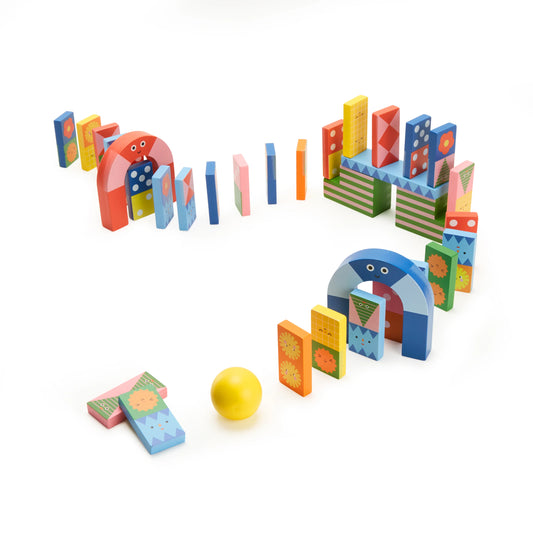 Kidoki Topple Twist Dominoes by Kikkerland