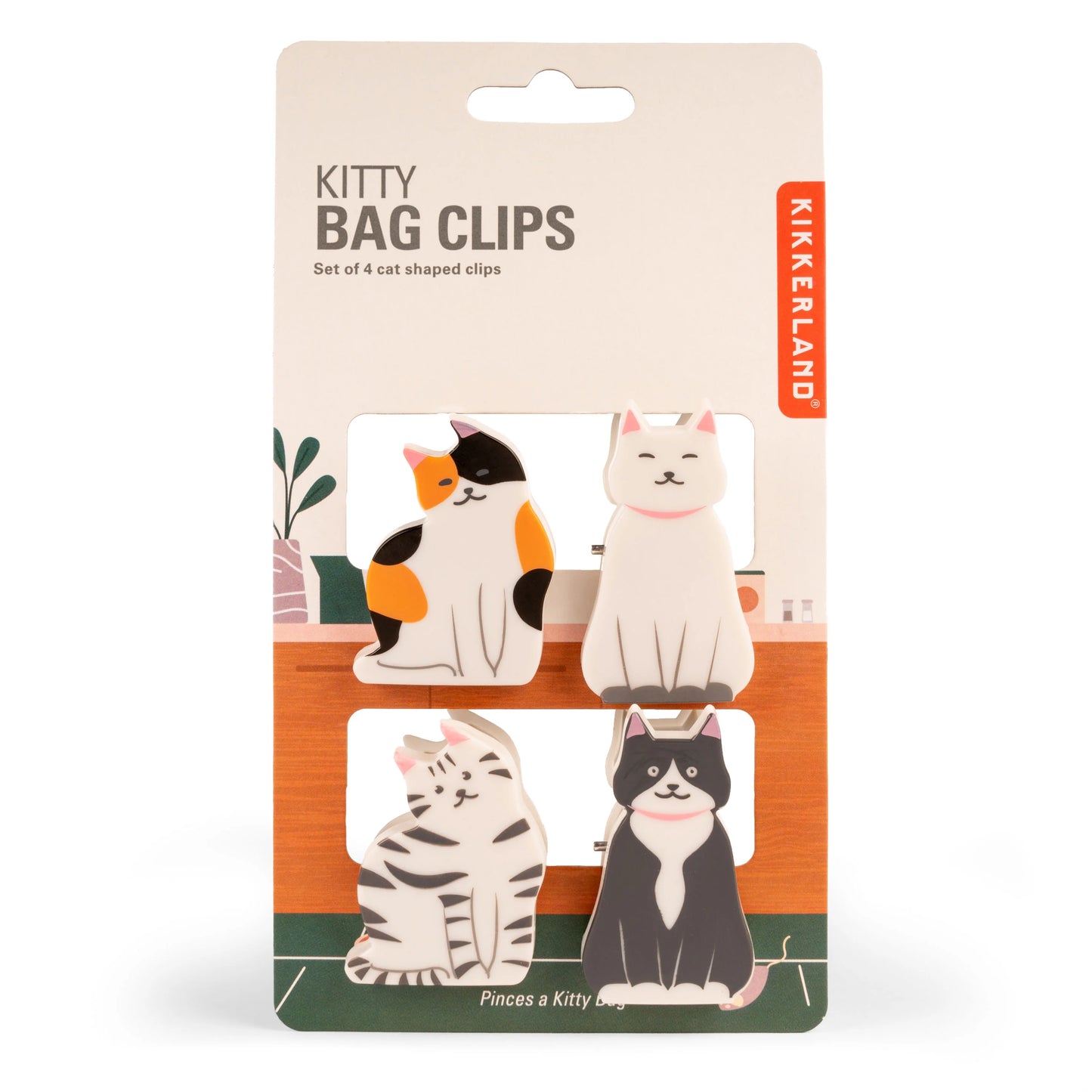 Kitty Bag Clips by Kikkerland