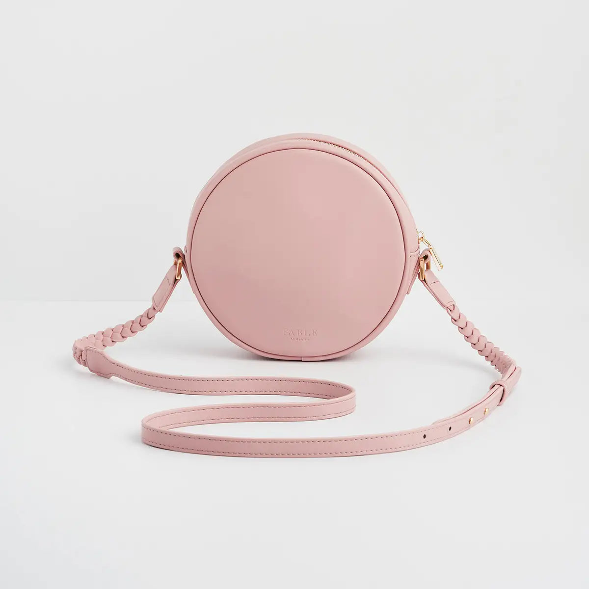 Ladybug Pink Embroidered Circle Bag by Fable England