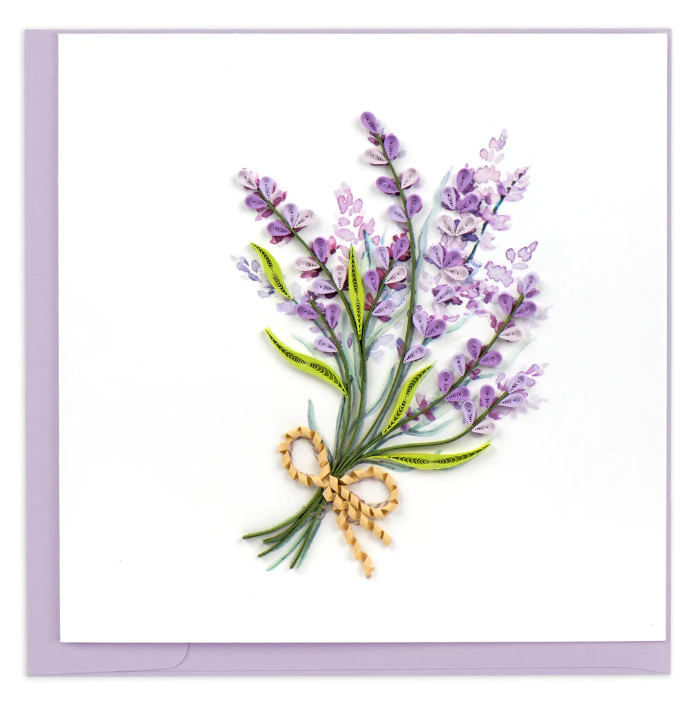 Lavender Bunch Quilling Card