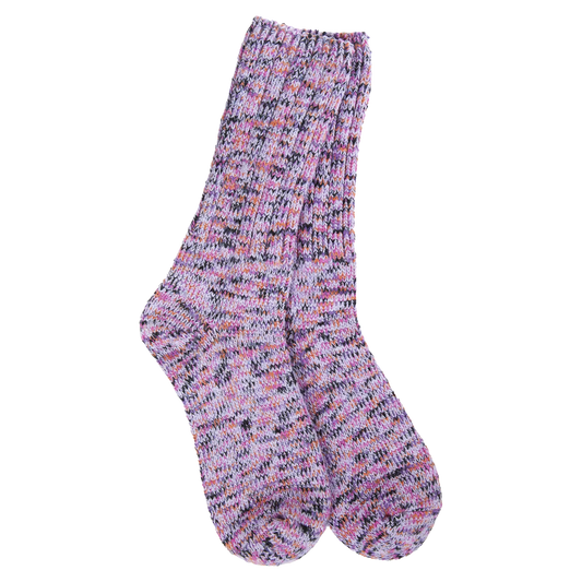 Lavender Weekend Ragg Crew Socks