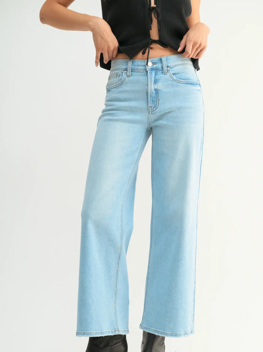 Light Wash Denim Relaxed Straight